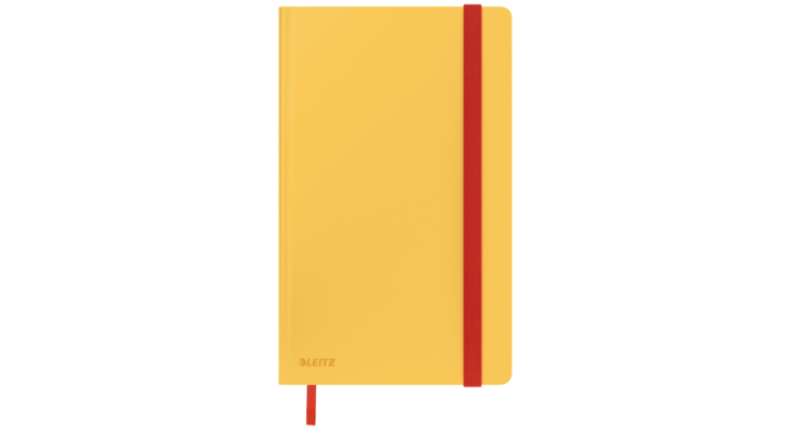 Notitieboek leitz cosy a5 gelijnd harde kaft geel(44810019)