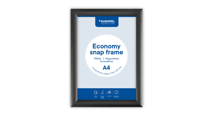 Kliklijst europel economy a4 zwart(355096)