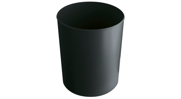 Vuurbestendige papierbak, rond, 20 liter, zwart, VB 181800