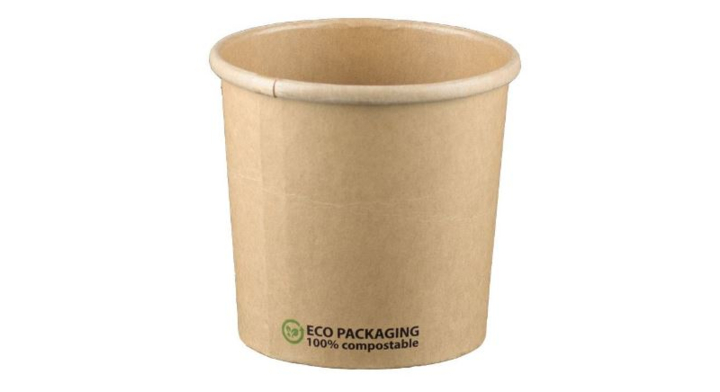 Soepbeker, 360ml/12oz, 87mm, karton, bruin (25 stuks)