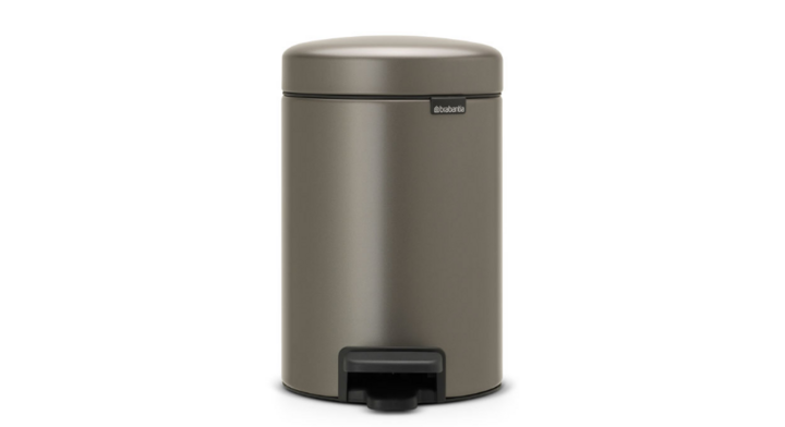 Brabantia, pedaalemmer, 3 liter, platina, VB 113246