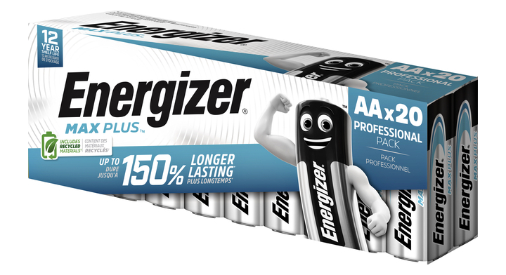 Batterij energizer max plus aa alkaline 20st