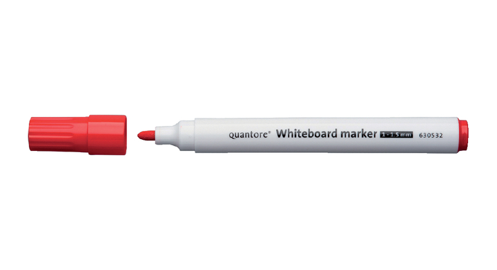 Viltstift quantore whiteb rond 1-1.5mm rood(wbm-2450b red)