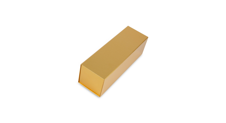 Magneetdoos, 33x10x10cm, glans laminaat, goud (25 stuks)