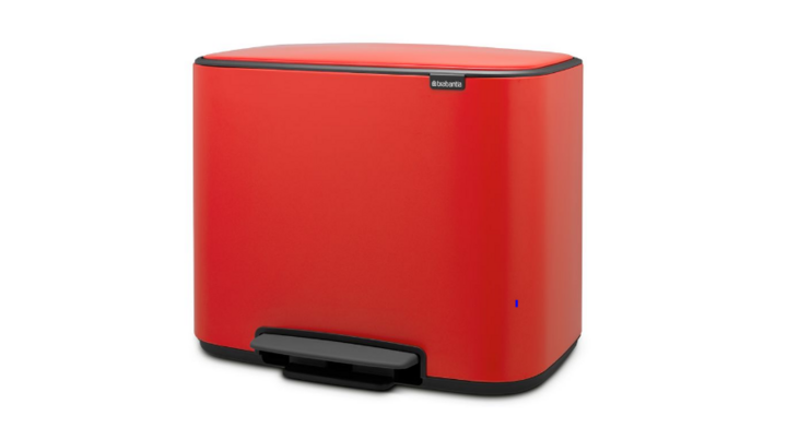 Brabantia, pedaalemmer, 36 liter, passion red, VB 121401