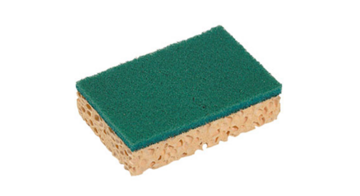 Spontex Pro Basic Egao Grand, viscosespons, 130x84x24mm, groen/geel, VB 315389 (6x10 stuks)