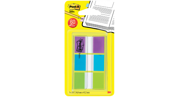 Indextabs 3m post-it 680pbg ass(680pbg)