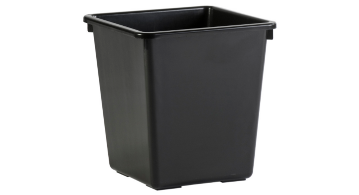 Kunststof Papierbak | Vierkant | 27 Liter | Zwart | VB 045426