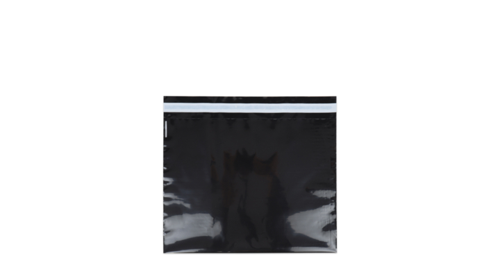 Verzendzak, plastic,  40x30cm+klep, zwart (250 stuks)