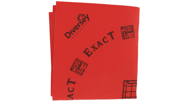 Diversey Taski Exact, poetsdoek, rood (25 stuks)