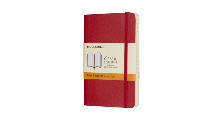 Notitieboek a6 moleskine sc rood(8055002854597)