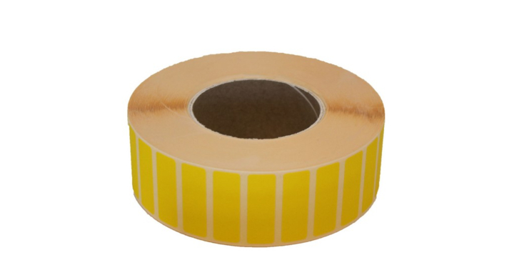 Etiket, 45X15mm, geel, afneembaar klevend (5000 stuks)