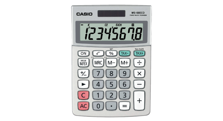 Casio, rekenmachine, MS-88ECO