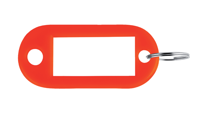 Sleutellabel pavo plastic rood(8008919) doos 100 st
