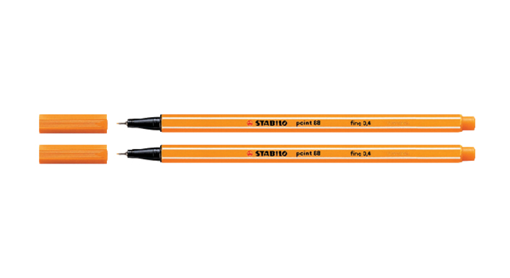 Fineliner stabilo point 88 donkergeel