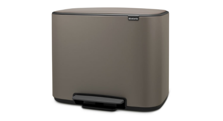 Brabantia, pedaalemmer, 3x11 liter, platinum, VB 121067