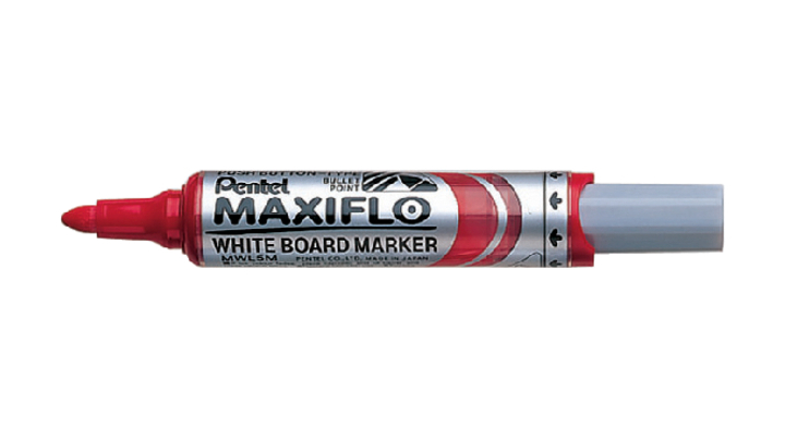 Viltstift pentel mwl5m maxiflo whiteboard 3mm rd