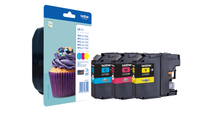 Inkcartridge brother lc-123 rainbowpack bl rd gl(lc-123rbwbp