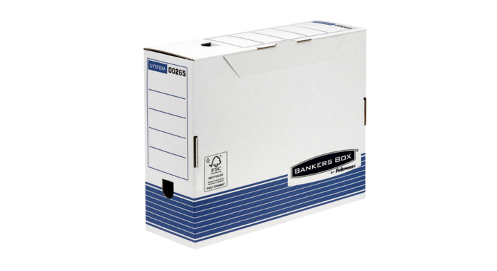 Archiefdoos r-kive prima standaard 100mm transf bl(0026501)