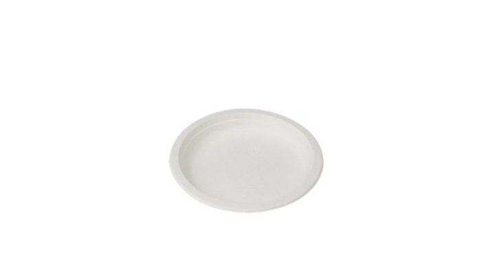 Bord, suikerriet, rond 26cm (50 stuks)