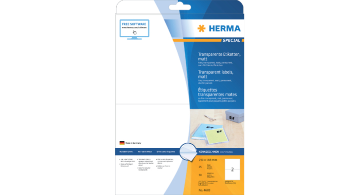 Etiket herma 4683 210x148mm 50st(4683)