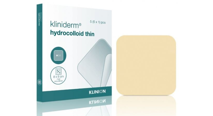 Kliniderm Hydro Thin, wondverband, 7.5x7.5 cm (5 stuks)