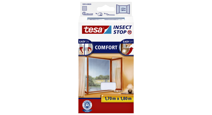 Vliegenhor tesa raam 55914 1.7x1.8m wit(55914-00020-00)