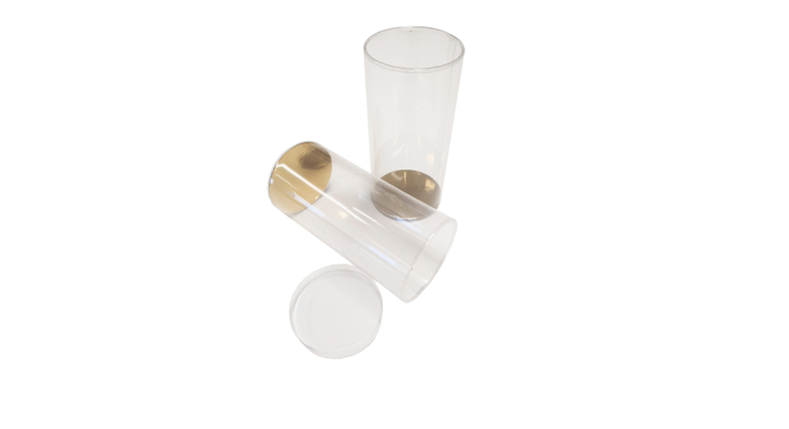 Koker, diameter 50mm, 250mm hoog, transparant (100 stuks)