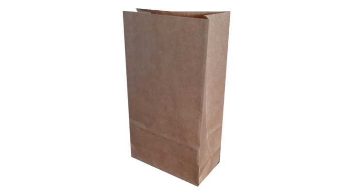 Blokbodemzak kraft, 105x65x275mm, PP gevoerd (1000 stuks)