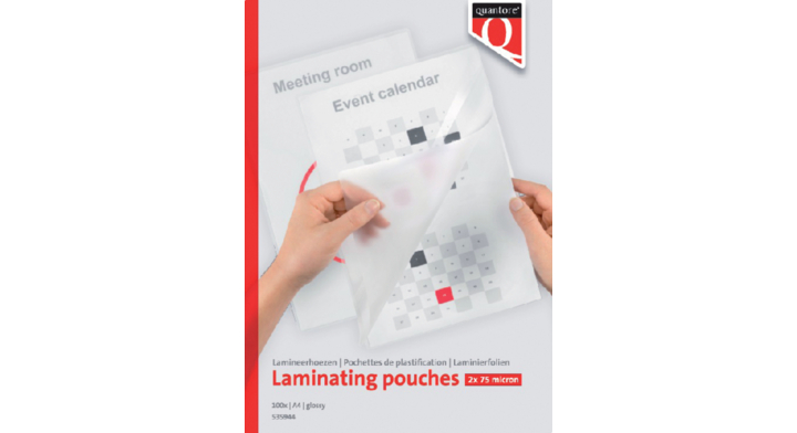 Lamineerhoes quantore a4 216x303mm 2x75micron 100 st(535944)
