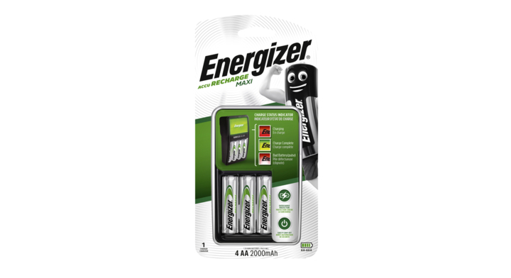 Batterij oplader energizer incl batterijen aa 4st
