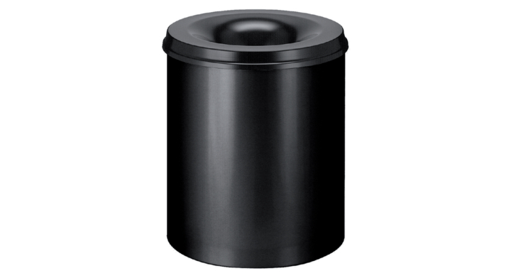 Papierbak+vlamdover vepabins 80liter 47cm zwart