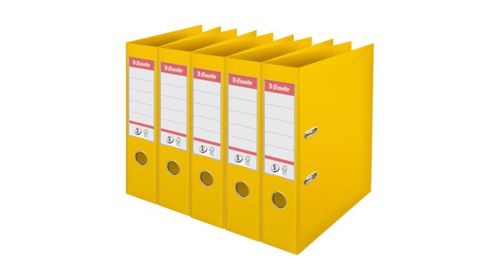 Ordner esselte no 1 power pp 75 mm 5 stuks geel(162520)