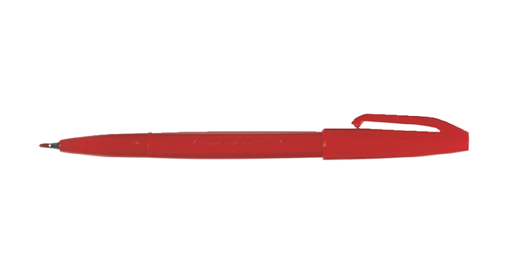 Fineliner pentel signpen s520 0.4mm rood