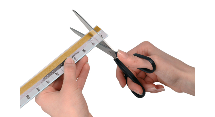 Tape-tabs durable zelfkl glashelder/wit 20cm