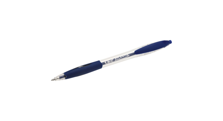 Balpen bic atlantis clic blauw
