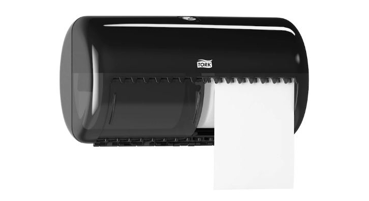 Tork | Traditioneel Toiletpapier Dispenser | T4 | Zwart | 557008 