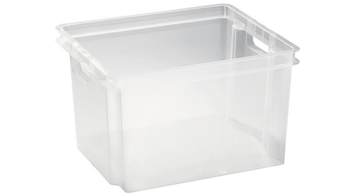 Opbergbox Crownest, 30 liter, transparant, VB 163095