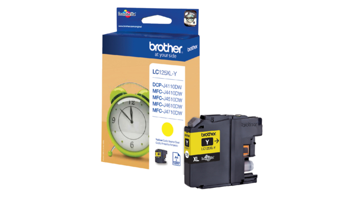 Inkcartridge brother lc-125 xl geel(lc-125xly)