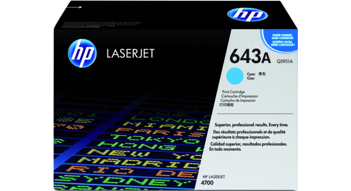 Tonercartridge hp q5951a blauw