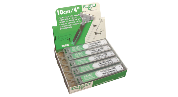 Reservemes unger voor schraper 10cm 10stuks(rb100)