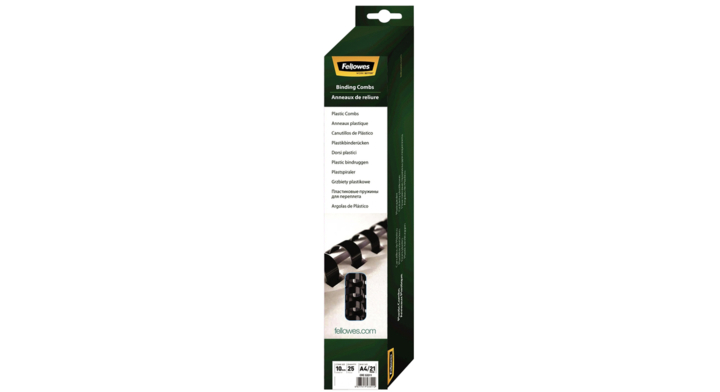 Bindrug fellowes 10mm 21r zwart