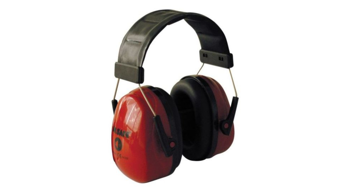 M-Safe, gehoorkap, Sonora 2, hoofdbevestiging , rood