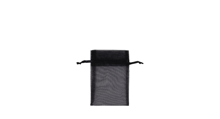 Organza zakjes, 10x15cm, zwart (250 stuks)