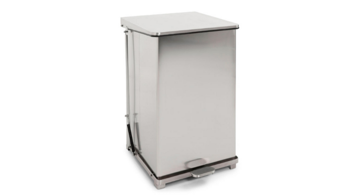 Industriële pedaalemmer, HACCP, 152 liter, mat RVS,VB 058143