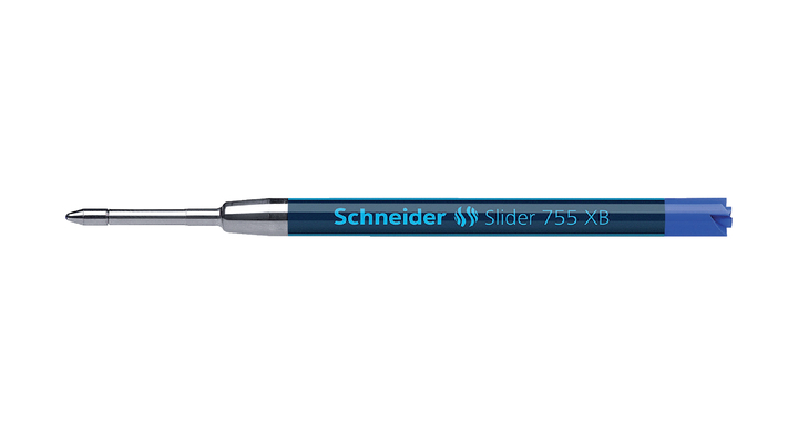 Schneider 755 Slider Jumbo, balpenvulling, 0.6mm, blauw