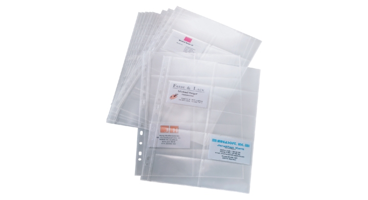 Visitekaarthoes sigel 90x58mm 200kaarten 2rijen(si-vz351)