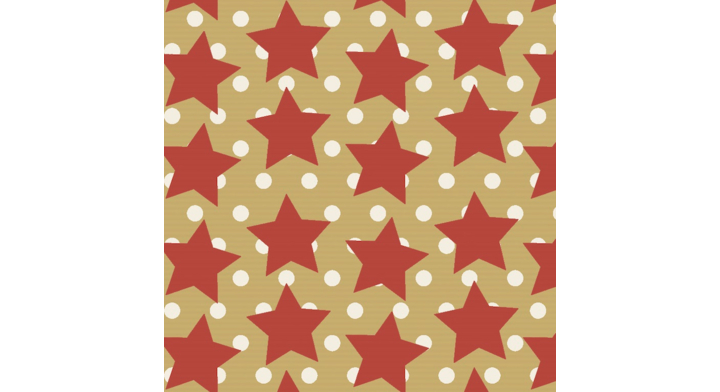 Kerstpapier, 30cm x 250m, bruin papier, K491427-6