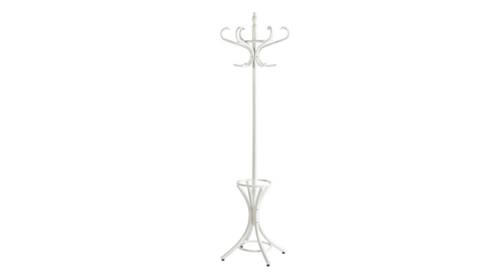 Staande kapstok Bistro, 185 cm, 12-haaks, wit, VB 431130
