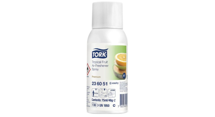 Tork Premium | Luchtverfrisser Spray | 75ml | A1 | Tropical Fruit | 236051 (1 stuk)